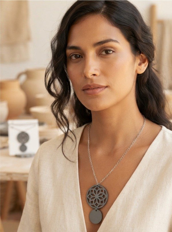 Producto - Collar Mandala / Negro Black