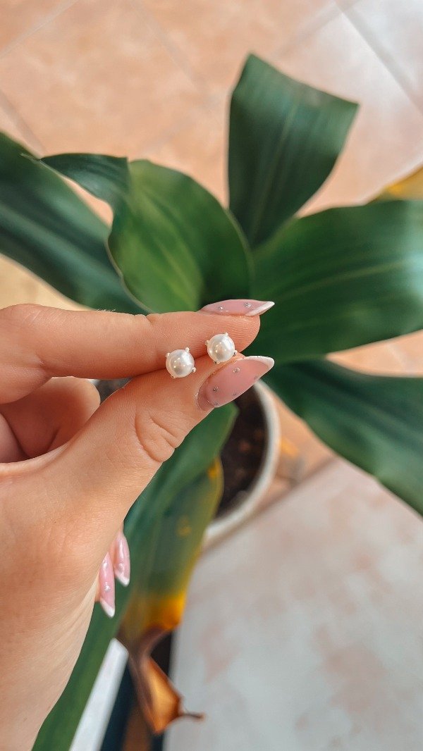 Producto - Aritos Perla 6mm