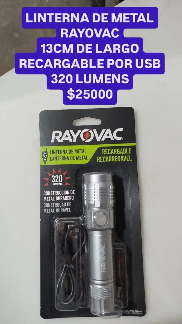 Producto - LINTERNA DE METAL RAYOVAC