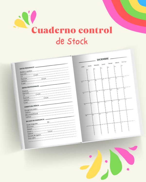 Producto - Cuaderno Control de Stock