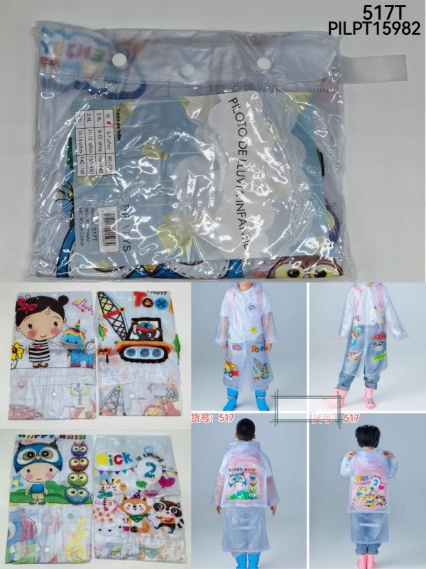 Producto - Piloto Infantil Para Lluvia Agua Niños Impermeable