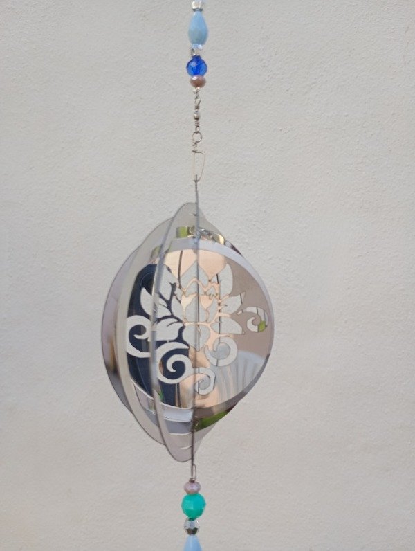Producto - Giraviento chico Flor de Loto con tanza decorda