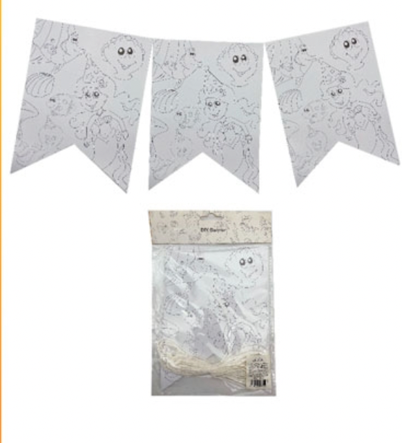 Producto - Banderín colorear fondo del mar