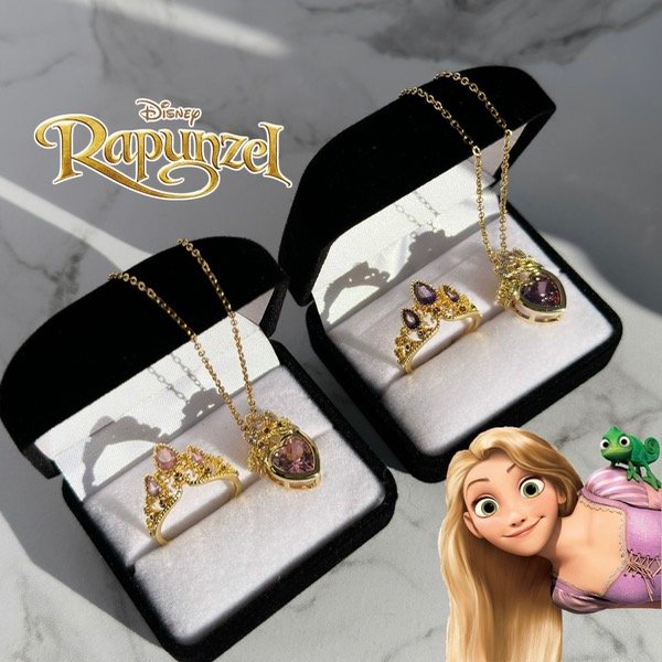 Producto - Set Rapunzel: Anillo y Collar Corona
