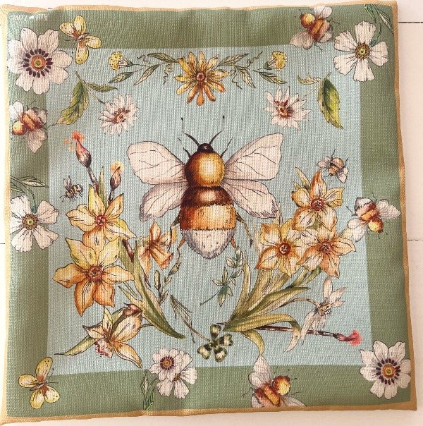 Producto - Almohadón Abejorro celeste