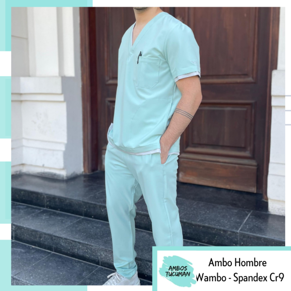 Producto - Ambo Wambo Verde detalle Gris CR9 Spandex