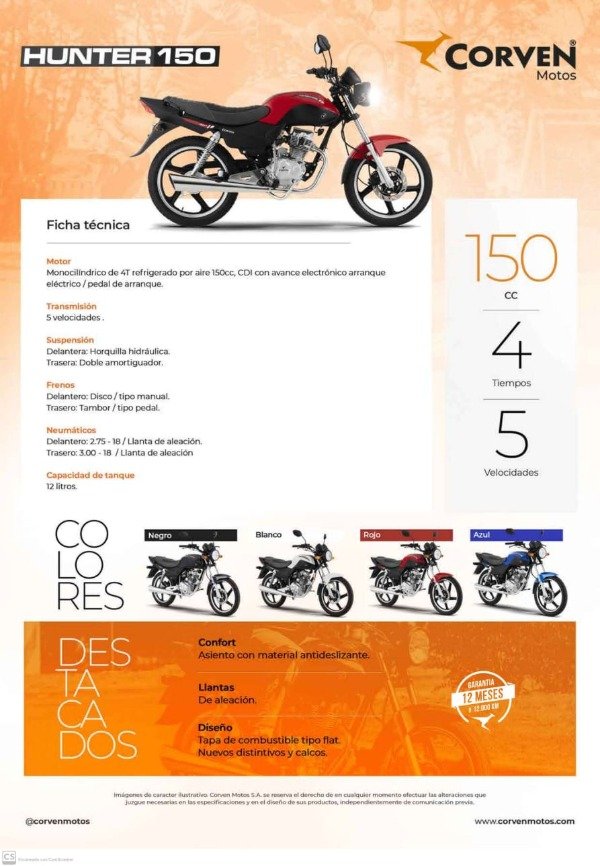 Producto - HUNTER 150 AD