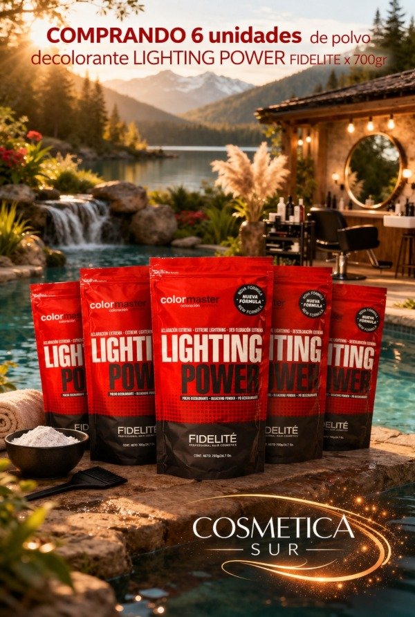 Producto - 6 x polvo decolorante lighting power fidelite x 700gr