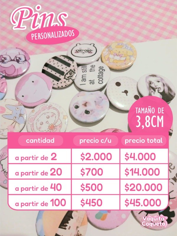 Producto - Pins Personalizados 3,8 cm