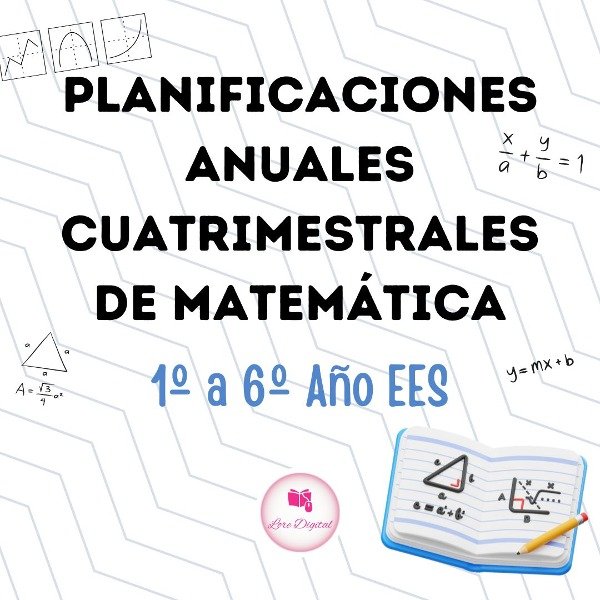Producto - PACK X 6 PLANIFICACIONES ANUALES CUATRIMESTRALES