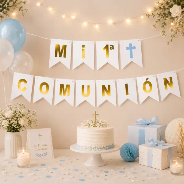 Producto - BANDERÍN "MI PRIMERA COMUNIÓN"
