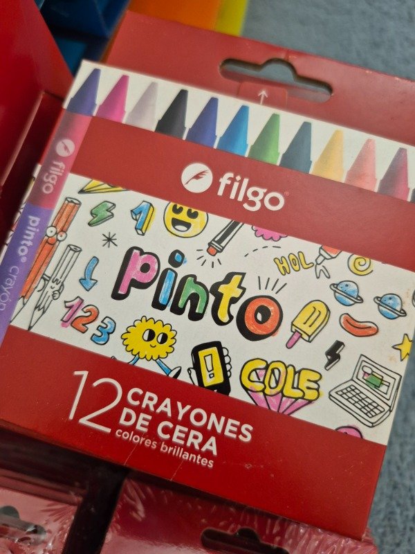 Producto - Crayones de cera x 12 Pinto Filgo