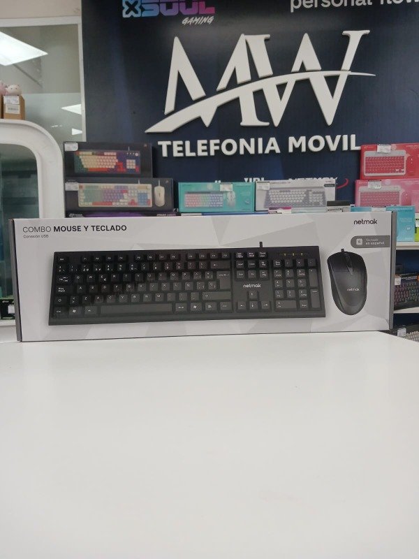 Producto - Combo Mouse + Teclado USB Netmak NM-KB340