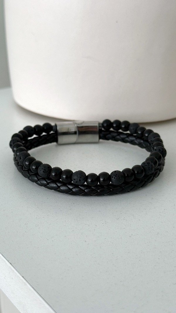 Producto - Pulsera doble trenz y bolit UNISEX - 0