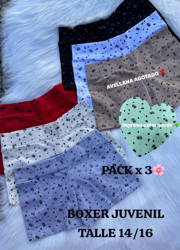 Producto - LINEA SLG BOXER Juveniles x 3