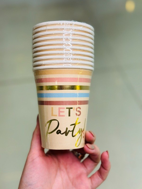 Producto - Vaso polipapel Let's Party x10u