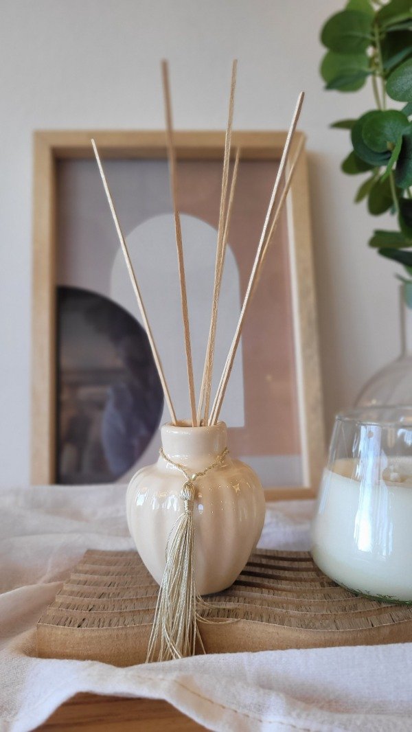 Producto - Envase difusor cerámico Aurora con varillas