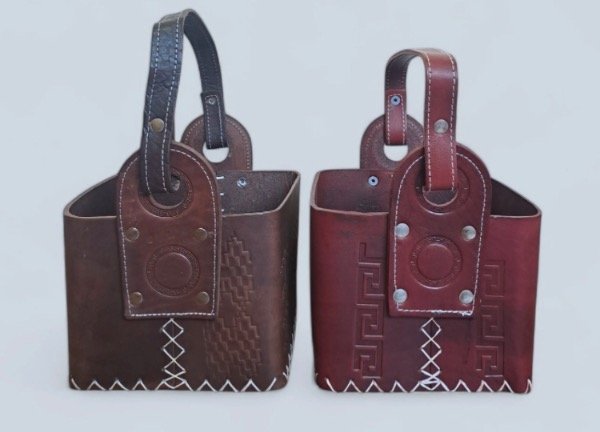 Producto - Canasta matera de cuero LISA