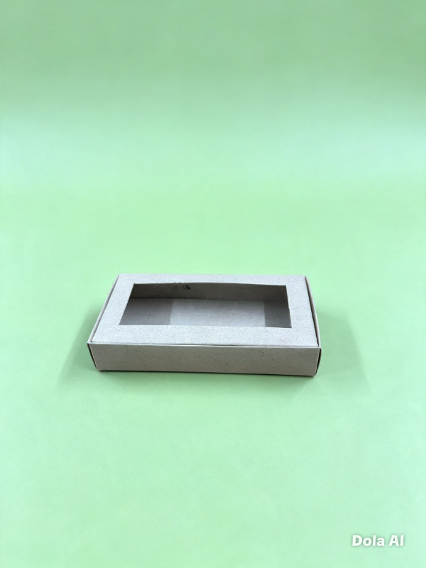 Producto - CAJA BOMBON KRAFT 1/4 C/VISOR T/BISAGRA -COD.1180  medida15X2.5X 8 - 1