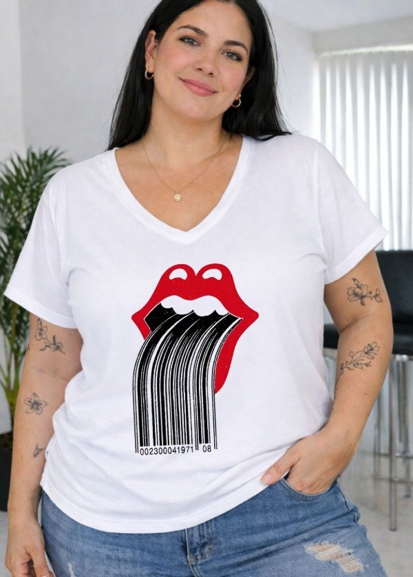 Producto - Escote V sublimada (Lengua Rolling B25)