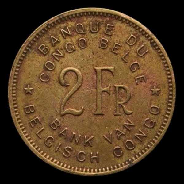 Producto - Congo Belga (1947) 2 Francos - KM#28