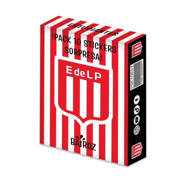 Producto - Caja De Stickers Adhesivos Sorpresa Stickbaz Estudiantes De La Plata