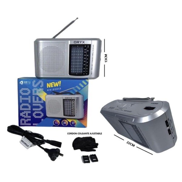 Producto - RADIO 8 BANDAS DUAL ORYX 2003