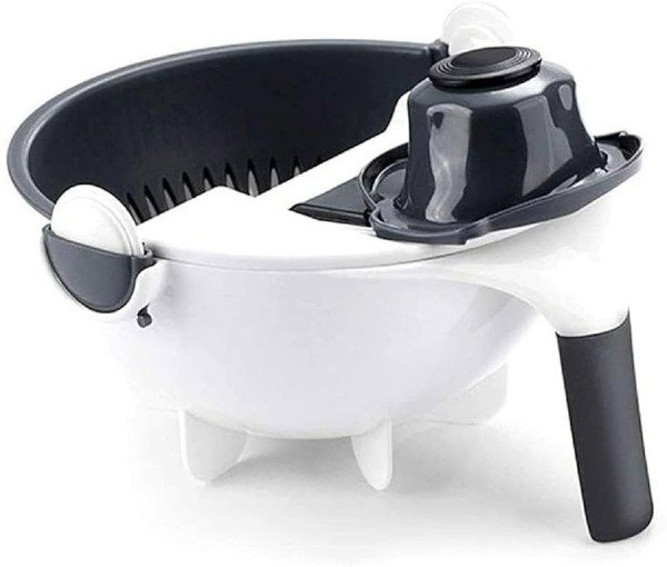 Producto - Mandolina Cortador Rallador De Verduras 9 En 1 Con Bowl Colador Incluido