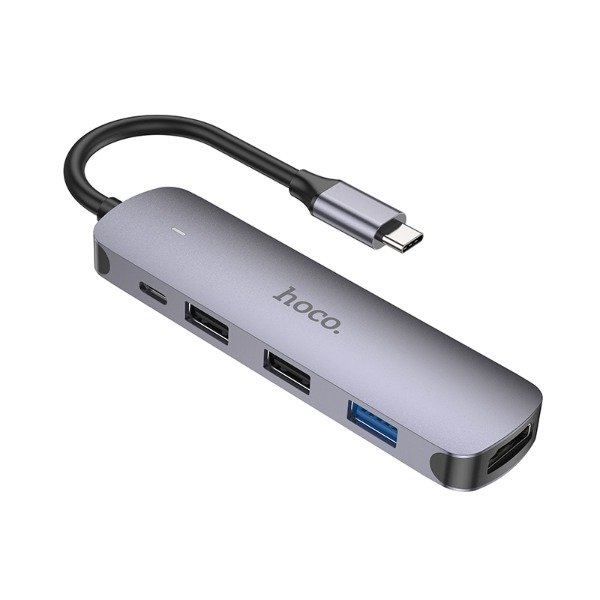 Producto - HOCO -  HB27Hub Tipo C (HDTV+USB3.0+USB2.0+2+PD) - 5