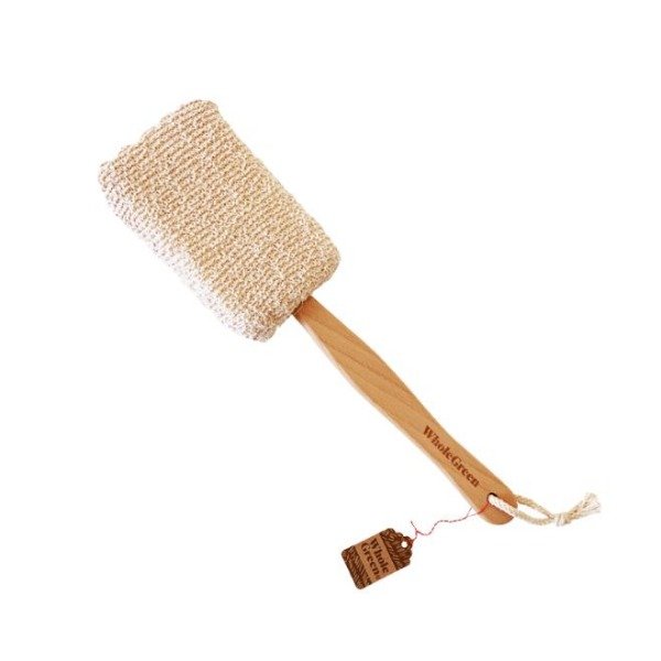 Producto - Esponja Toalla Con Mango Largo De Madera VIRGINIA Whole Green