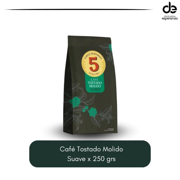 Producto - Café 5 Hispanos Tostado Suave x 250 grs