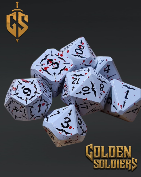Producto - Set de 7 dados Metalicos The Red Wedding