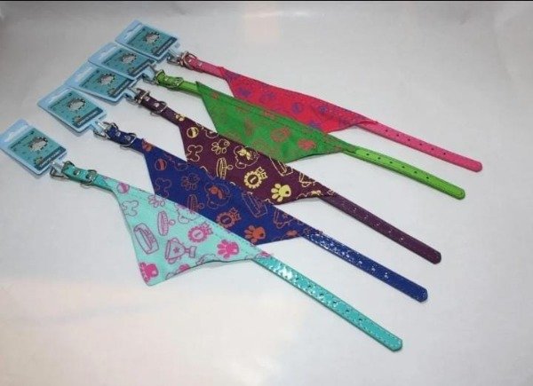 Producto - Collar Para Perro Gato Con Pañuelo Raza Pequeñas 1.0cm#15234