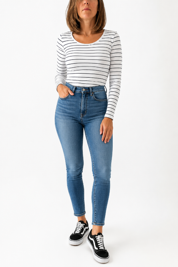 Producto - Remera M. Larga Push Up Rayada talle 1 - 1