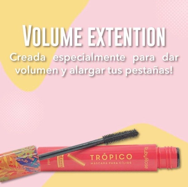 Producto - Máscara de pestañas Trópico Volume Extention by Ruby Rose original