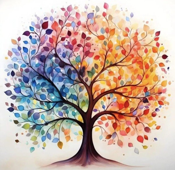 Producto - Kit De Pintura Con Diamantes Diamond Painting 20x20cm - Árbol de la Vida Color