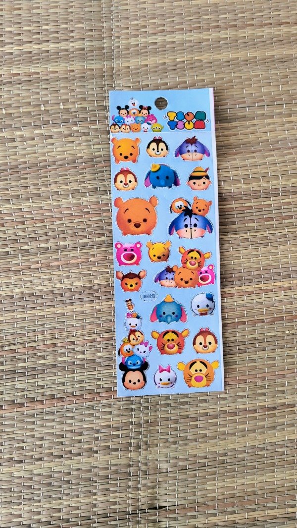 Producto - Plancha de stickers tsum tsum