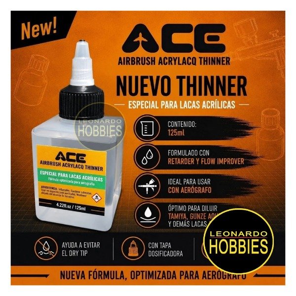 Producto - Thinner Diluyente ACE para Lacas Acrílicas - 125ml