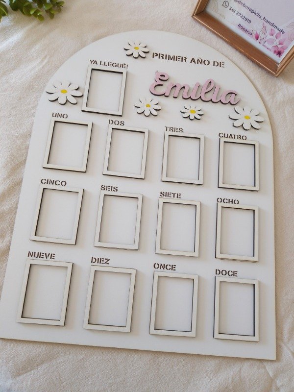 Producto - Cartel/ tablón de primer año Margaritas