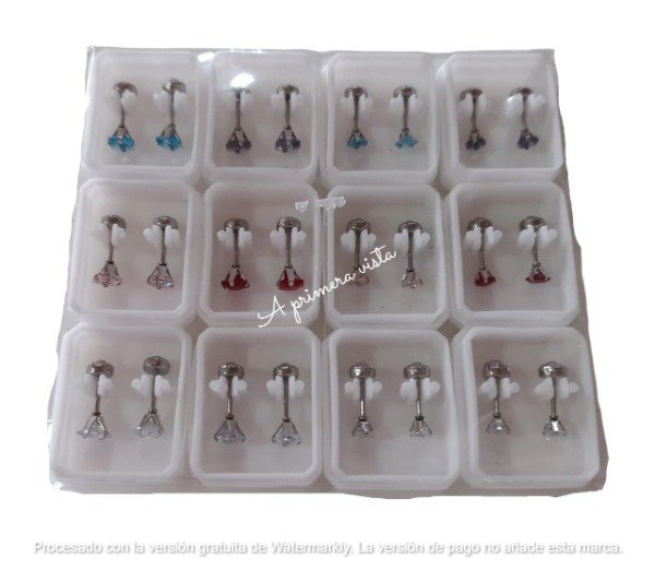 Producto - Abridor diamante color chico c/par