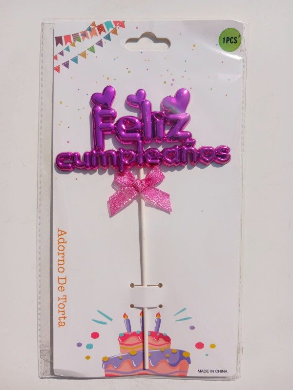 Producto - Cake Topper Acrílico "FC" Metalizado M09