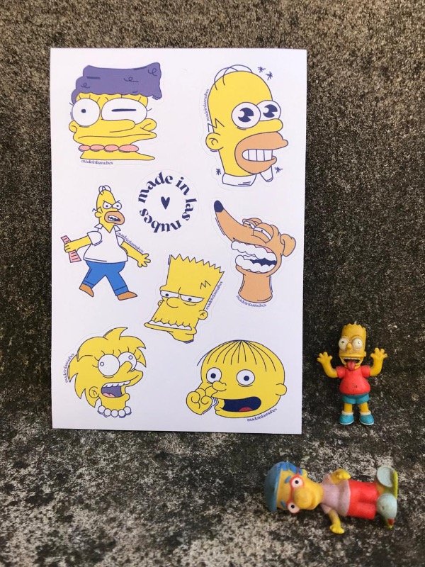 Producto - Plancha Stickers "Los Simpson"