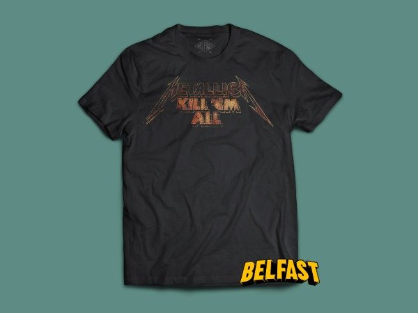 remera metallica kill em all title