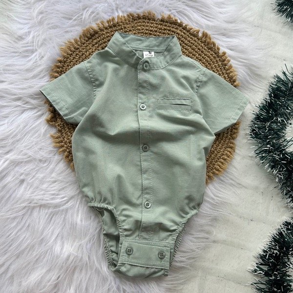 Producto - Body camisa cuello mao VERDE