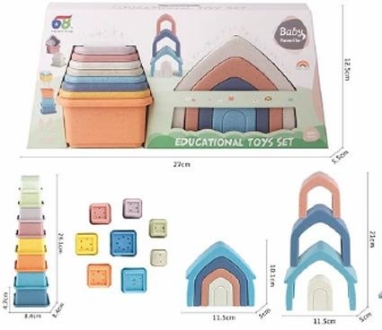 Producto - Casita y cubos Apilables - Baby Favorite