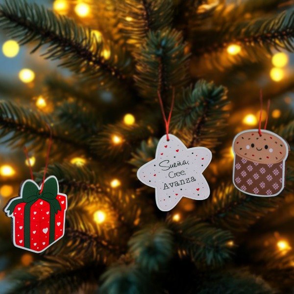 Producto - Set Adornos Navideños Panetone (x3)