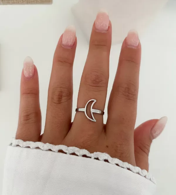 Producto - Anillo Moon acero quirúrgico