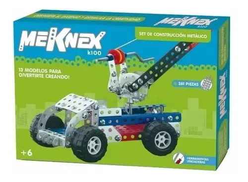 Producto - Mecanex K100 Set Construc Metalico X261 Piezas Tipo Meccano
