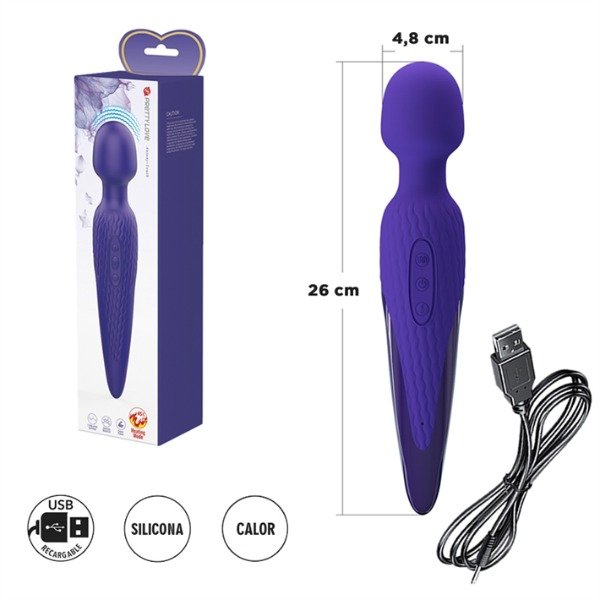 Producto - Micrófono vibrador con efecto calor y carga USB