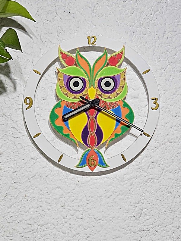 Producto - Reloj de Pared Buho! Mira que Colores!